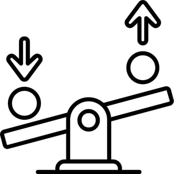 Seesaw Vector Icon
