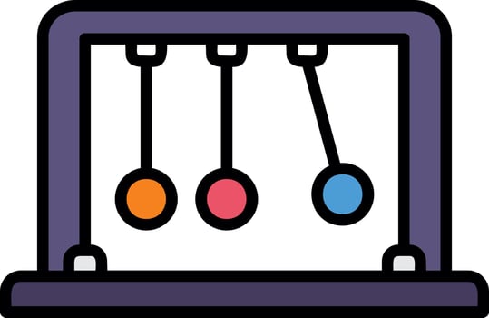 Newtons Cradle Vector Icon