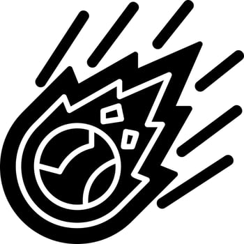 Meteor Vector Icon