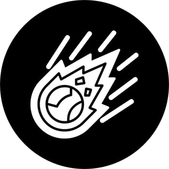 Meteor Vector Icon
