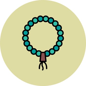 Tasbih Vector Icon