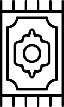 Prayer Mat Vector Icon