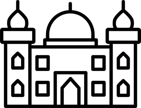 Nabawi Mosque Vector Icon