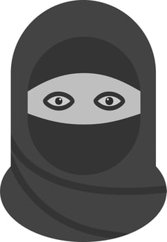 Niqab Vector Icon