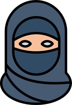 Niqab Vector Icon