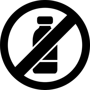 No Alcohol Vector Icon