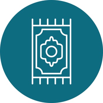 Prayer Mat Vector Icon