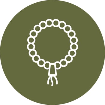 Tasbih Vector Icon
