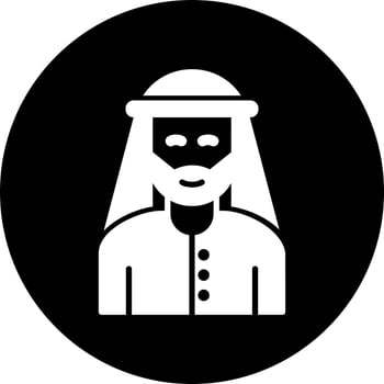 Arab Man Vector Icon