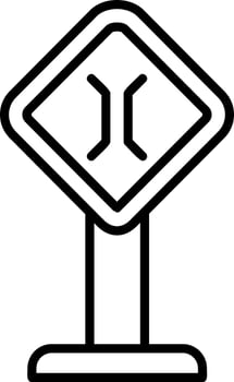 Narrow Bridge Vector Icon