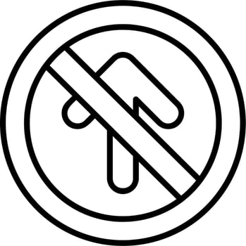 No Entry Vector Icon