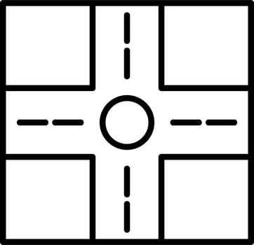 Crossroad Vector Icon