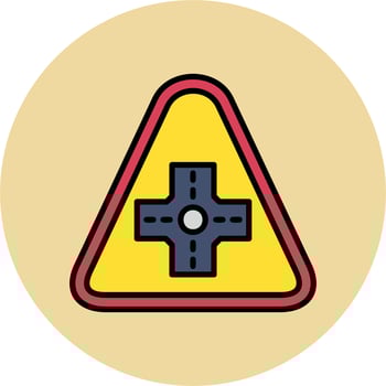 Intersecting Vector Icon