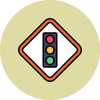 Traffic lights Vector Icon