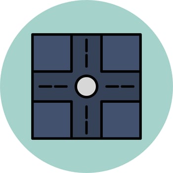 Crossroad Vector Icon