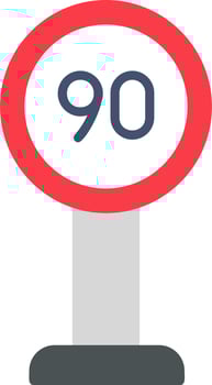 Speed Limit Vector Icon