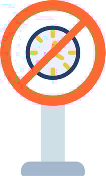 No Waiting Vector Icon