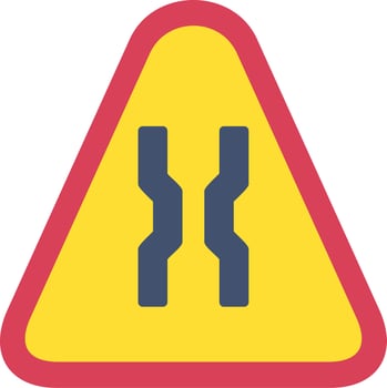 Narrow Road Vector Icon