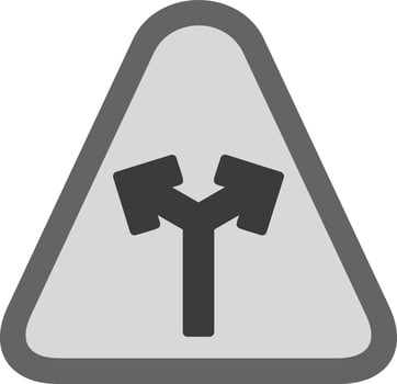 Y Intersection Vector Icon