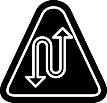 Right Reverse Bend Vector Icon