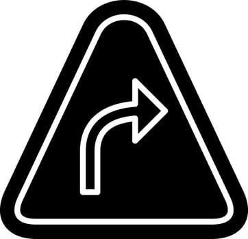 Bent To Right Vector Icon