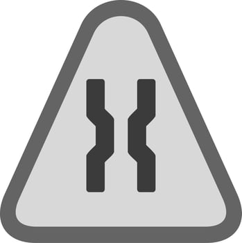 Narrow Road Vector Icon