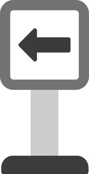 Turn Left Vector Icon