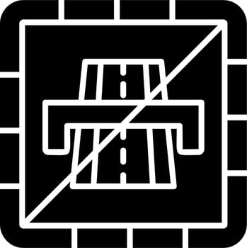 End Motorway Vector Icon