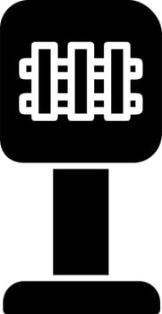 Railroad Crossing Vector Icon