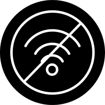 No Wifi Vector Icon