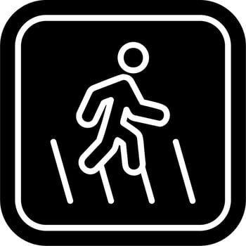 Road Cross Vector Icon