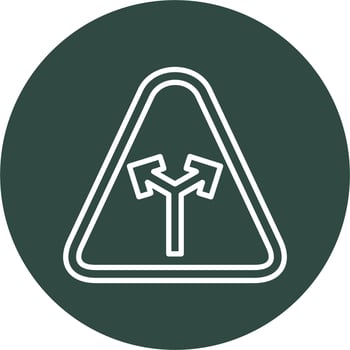 Y Intersection Vector Icon