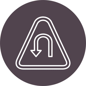 Left Hair Pin Vector Icon
