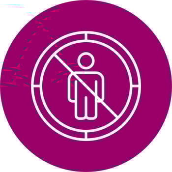 No Entry Vector Icon