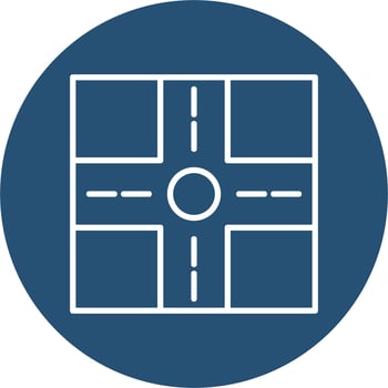Crossroad Vector Icon