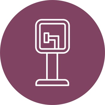 Dead End Street Vector Icon