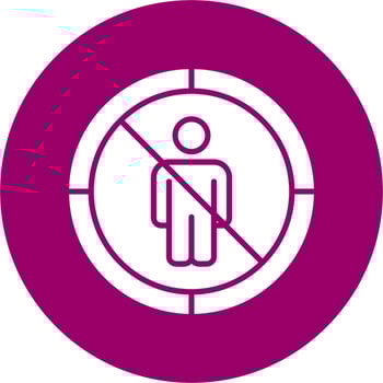 No Entry Vector Icon