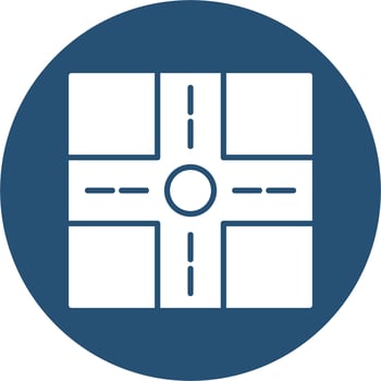 Crossroad Vector Icon
