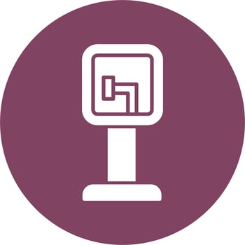 Dead End Street Vector Icon