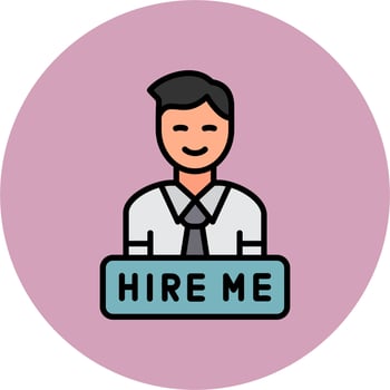 Hire Me Vector Icon