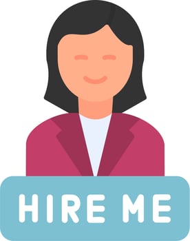 Hire Me Vector Icon