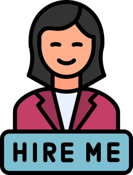 Hire Me Vector Icon