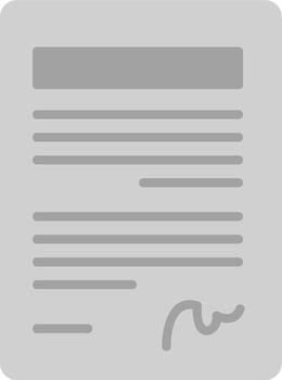 Cover Letter Vector Icon