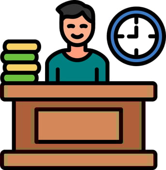 Part Time Vector Icon