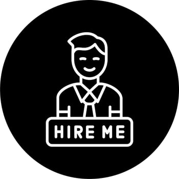 Hire Me Vector Icon