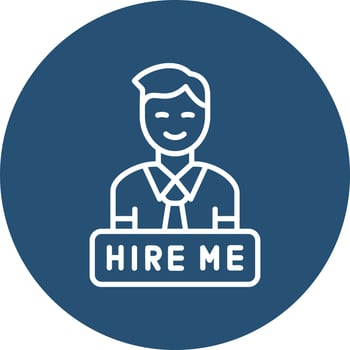 Hire Me Vector Icon