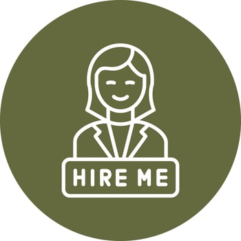 Hire Me Vector Icon
