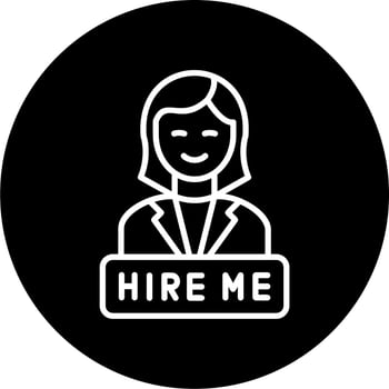 Hire Me Vector Icon