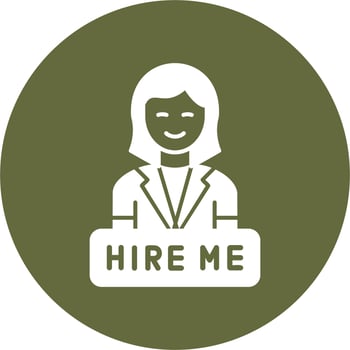 Hire Me Vector Icon