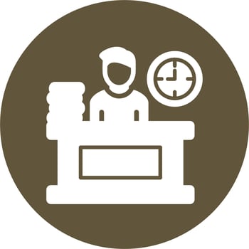 Part Time Vector Icon
